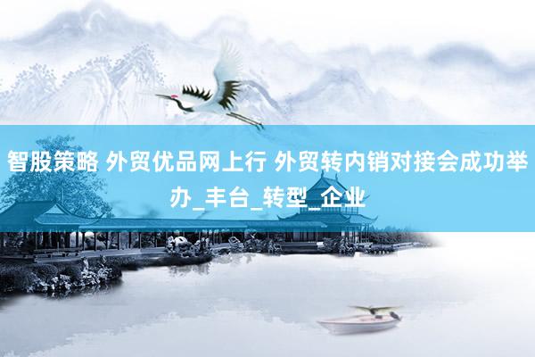 智股策略 外贸优品网上行 外贸转内销对接会成功举办_丰台_转型_企业