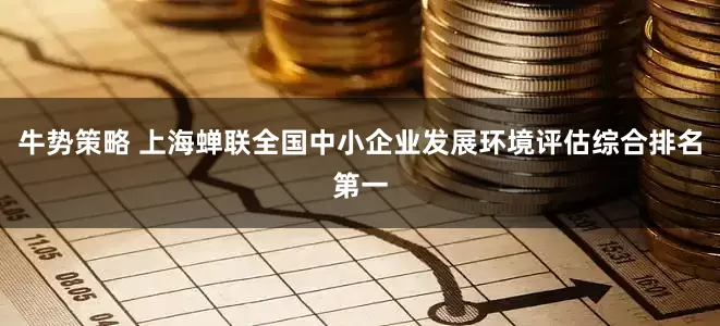 牛势策略 上海蝉联全国中小企业发展环境评估综合排名第一